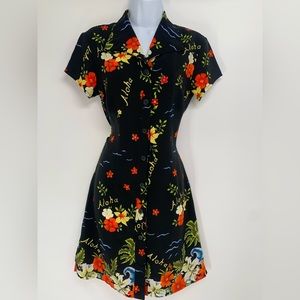 Vintage Rampage Black Red Floral y2k grunge vintage dress 9
